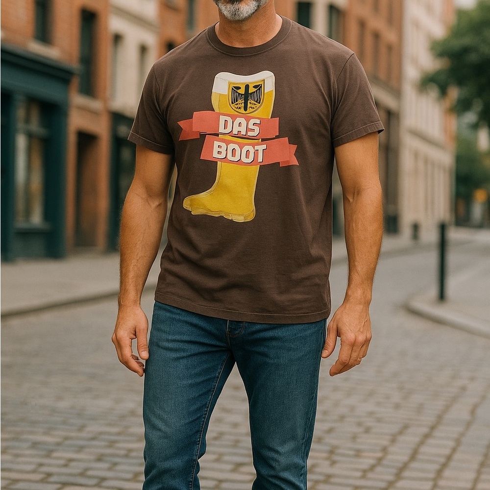 Gildan size XL Brown Das Boot novelty tee